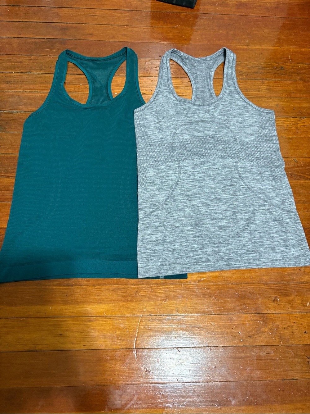 lululemon athletica Swiftly Tech Racerback Tank Bundle - Teal & Heather Gray